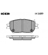 ICER - 181689 - Комплект тормозных колодок, диско