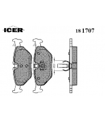 ICER 181707 Комплект тормозных колодок, диско
