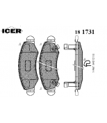 ICER - 181731 - Комплект тормозных колодок, диско
