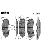 ICER - 181766 - 24258 колодки зад. Chrysler Jeep Commander 05-, Grand Cherokee 05-10 Icer