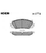 ICER - 181774 - Комплект тормозных колодок, диско