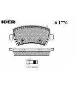 ICER 181776 Комплект тормозных колодок, диско