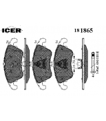 ICER - 181865 - Комплект тормозных колодок, диско