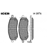 ICER - 181876 - Комплект тормозных колодок, диско
