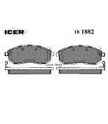 ICER - 181882 - Комплект тормозных колодок, диско
