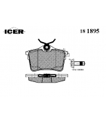 ICER 181895 Колодки тормозные дисковые, комплект 181895