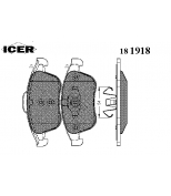 ICER - 181918 - 24710 колодки пер Renault Megane R=16-17# 09-, Scenic R=15-17# 09- Icer