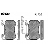 ICER - 181932 - 181932000300001 Тормозные колодки дисковые