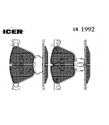 ICER - 181992 - 181992000300001 Тормозные колодки дисковые