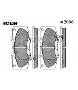 ICER - 182006 - Колодки тормозные