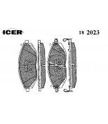 ICER 182023 25268 колодки пер. Daewoo Matiz 10- Icer