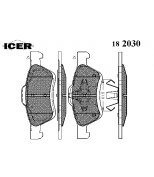 ICER - 182030 - колодки торм.зад. Maverick/Tribute