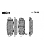 ICER - 182088 - Колодки Торм.зад. Subaru Tribeca