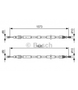 BOSCH - 1987477615 - ТОРМОЗНОЙ ТРОС