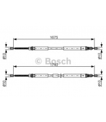 BOSCH - 1987482144 - 1 987 482 144_трос ручника! L=1740/1675 Renault Espace III 2.0-2.2/1.9TDi/2.2D 96-02