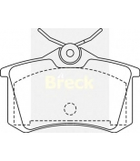 BRECK-LUMAG - 209611070400 - Колодки тормозные дисковые