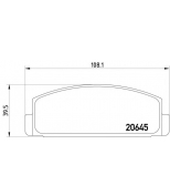 TEXTAR - 2064501 - Колодки торм. MAZDA 626/323/PREMACY 98> задн. к-т