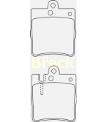 BRECK-LUMAG - 218990070220 - Комплект тормозных колодок  дисковый тормоз