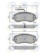 COMLINE - CBP11678 - Тормозные колодки перед peugeot/citroen 806/c8 03