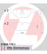ZIMMERMANN - 219341701 - Комплект тормозных колодок, диско