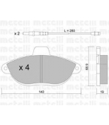 METELLI - 2201050 - Колодки тормозные передние к-кт