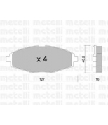 METELLI - 2202930 - Колодки тормозные передние к-кт DAEWOO MATIZ KLYA 98> 13