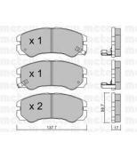 METELLI - 2203570 - Комплект тормозных колодок, диско