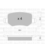 METELLI - 2205650 - Колодки тормозные задние дисковые к-кт MERCEDES BENZ W168 07/97>