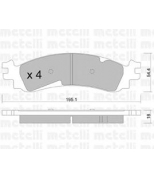 METELLI - 2206860 - Колодки тормозные передние к-кт