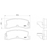 MINTEX - MDB1326 - Колодки торм.зад. Toyota Camry, Corolla