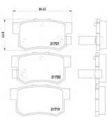 MINTEX - MDB1564 - Колодки торм.зад. Honda Accord, Civic