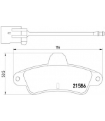 MINTEX - MDB1588 - Колодки торм.зад. Ford Mondeo I, II