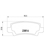TEXTAR - 2381601 - Колодки тормозные задние (диск) / TOYOTA Corolla 1.4/1.6/1.8/2.0D 9/00->