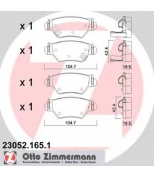 ZIMMERMANN - 230521651 - Тормозные колодки Zimmermann Chevrolet, Holden, Opel, Vauxhall