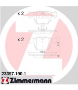 ZIMMERMANN - 233971901 - Колодки тормозные дисковые передние Range Rover 2002-
