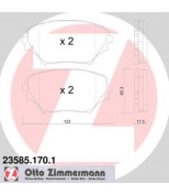 ZIMMERMANN - 235851701 - Комплект тормозных колодок, диско