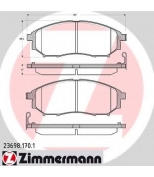ZIMMERMANN - 236981701 - Колодки тормозные дисковые Nissan/Renault