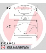 ZIMMERMANN - 237231801 - Комплект тормозных колодок, диско