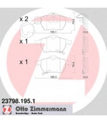 ZIMMERMANN - 237981951 - Комплект тормозных колодок, диско