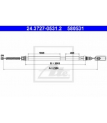 ATE - 24372705312 - Трос стояночной тормозной системы 24.3727-0531.2