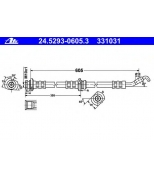 ATE - 24529306053 - Шланг торм nis micra/c+c/note 1.0-1.6/1.5dci 03- пер r l=605mm