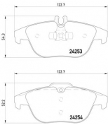 TEXTAR - 2425381 - Колодки тормозные задние дисковые с увеличенным сроком службы