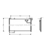 AVA - MZ5127 - Конденсер MAZDA 323 1.3-2.0D 94-98