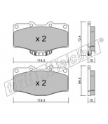 FRITECH - 2510 - Колодки тормозные дисковые передние TOYOTA HI-LUX