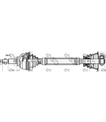 GSP - 250207 - Приводной вал ren laguna II 1.9dCi 01-