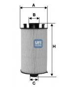 UFI - 2505100 - Фильтр масляный