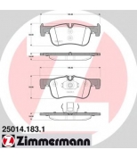 ZIMMERMANN - 250141831 - Колодки тормозные передние BMW 1 (F20) 114 i -118 d