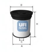 UFI - 2601901 - Фильтр топливный