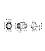 AVA - MSK427 - W203 КОМПРЕССОР КОНДИЦ (см.каталог) (AVA) (турбодизель)