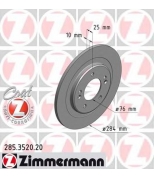 ZIMMERMANN 285352020 тормозной диск